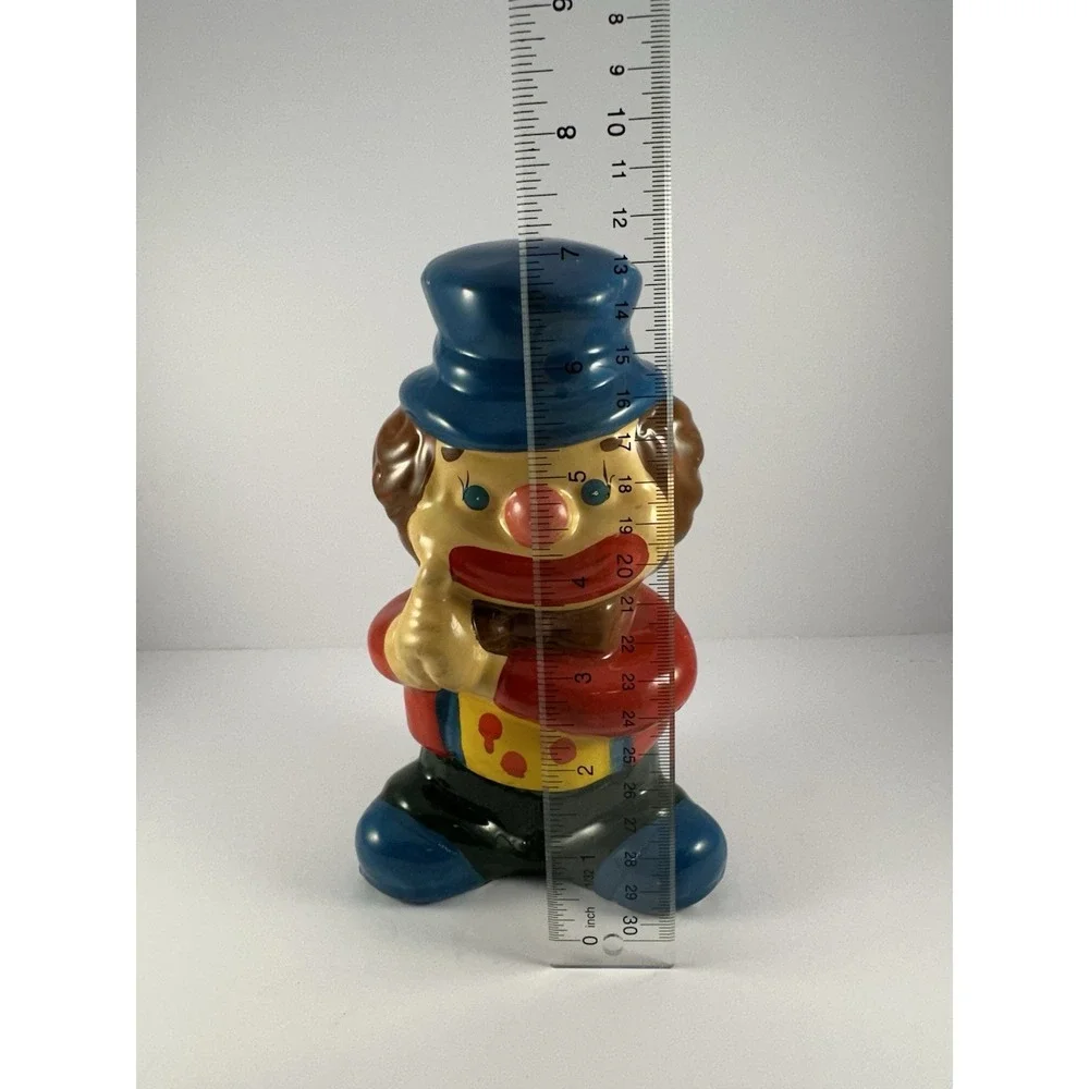 Vintage Smiling Clown Piggy Bank with Stopper‎